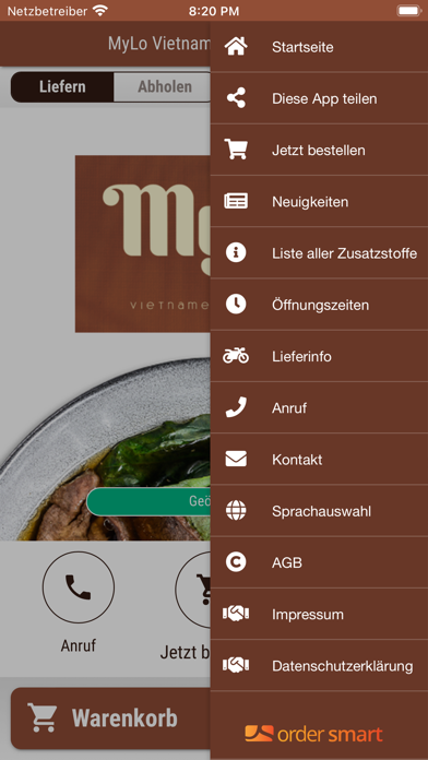 MyLo Vietnamesische Küche Screenshot