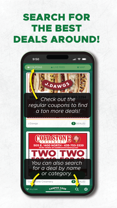Campus Cash Coupons Screenshot