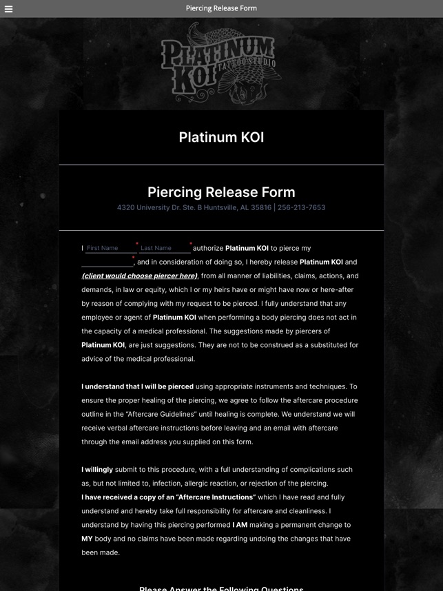 Koi Piercing Studio