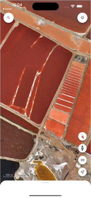 Snímek obrazovky aplikace Google Earth