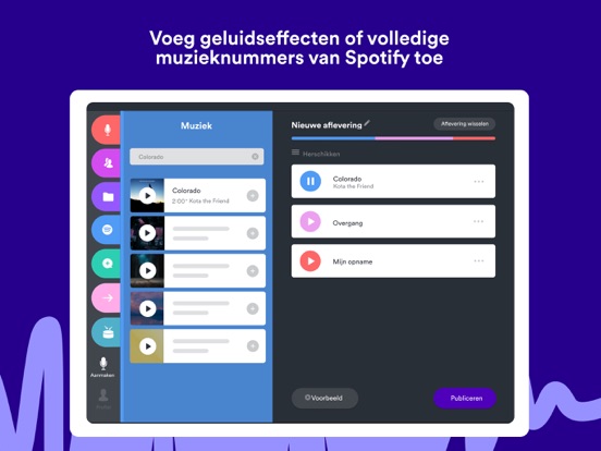 Spotify for Podcasters iPad app afbeelding 8