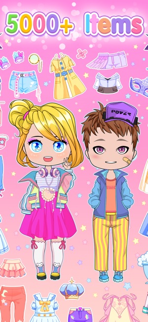 Dress up games, doll makers and character creators with the