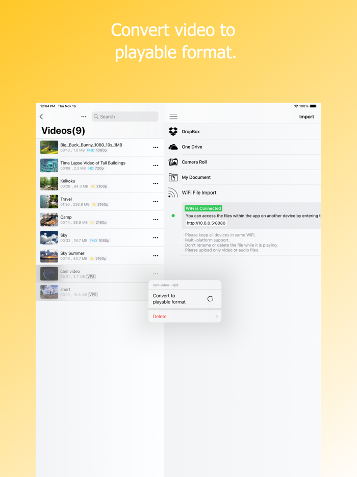 Video Storage-Conv-PIP - Doda