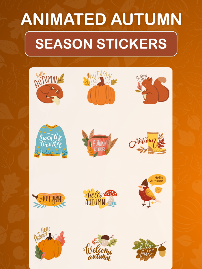Animated Autumn Season Sticker