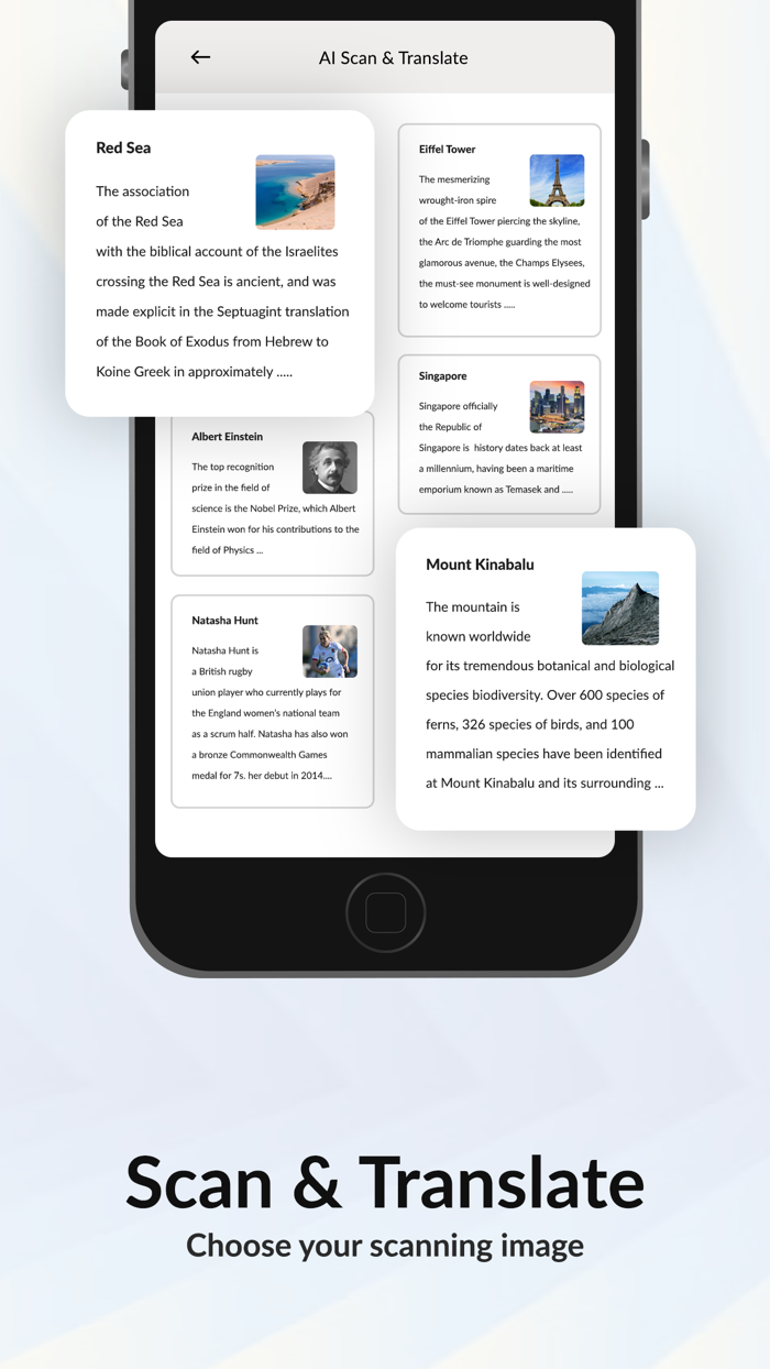 AI Camera Scan and Translate