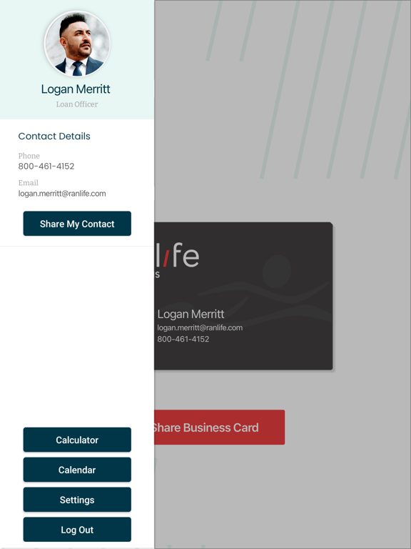 RANLife Digital Business Card iPad screenshot 2 - Business app