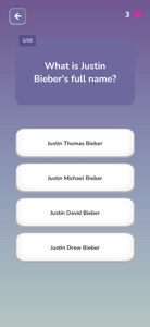 Justin Bieber Trivia Quiz screenshot #4 for iPhone