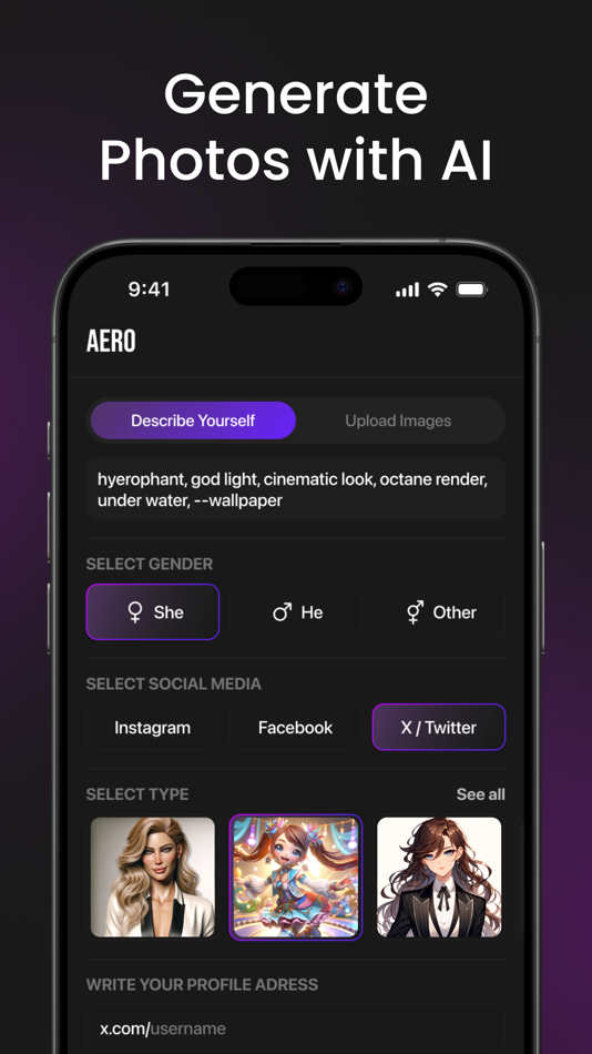 #4. AERO AI: Art, Avatar Generator (iOS) By: Oguzhan Inal
