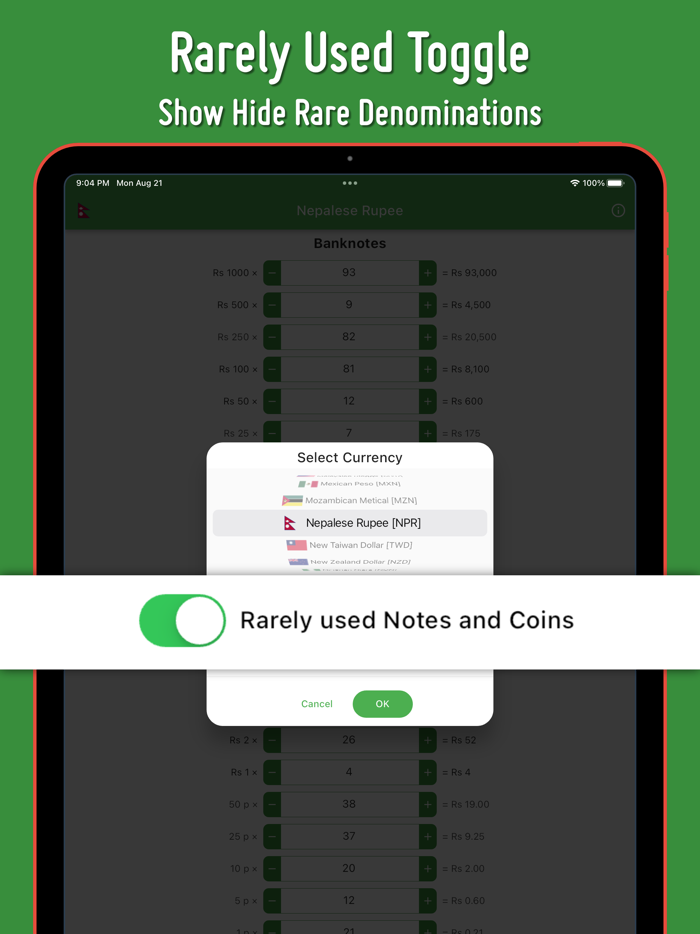 Cash Calculator -Money Counter