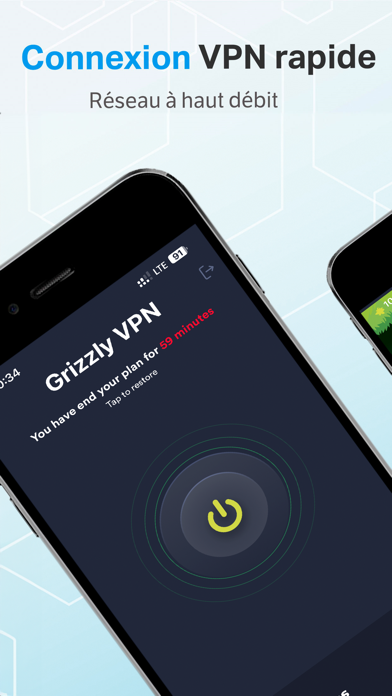 Screenshot #1 pour Grizzly VPN: Rapide & Illimité