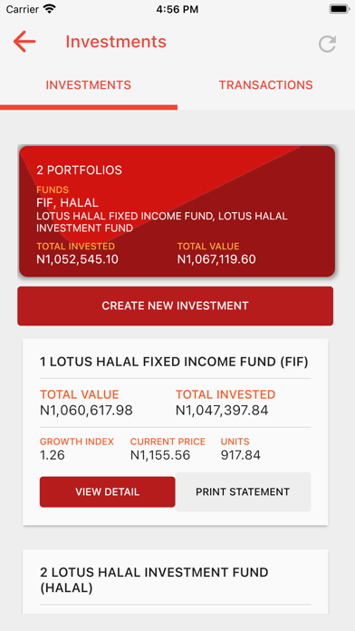 Lotus Halal Investment Screenshot