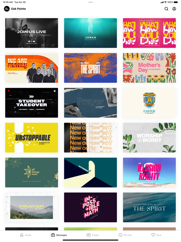 Oak Pointe Church App