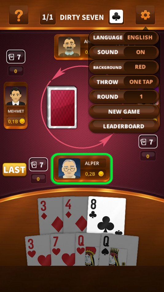 #5. Dirty Seven - Pis Yedili HD (iOS) 由: Alper Mobile Software Limited