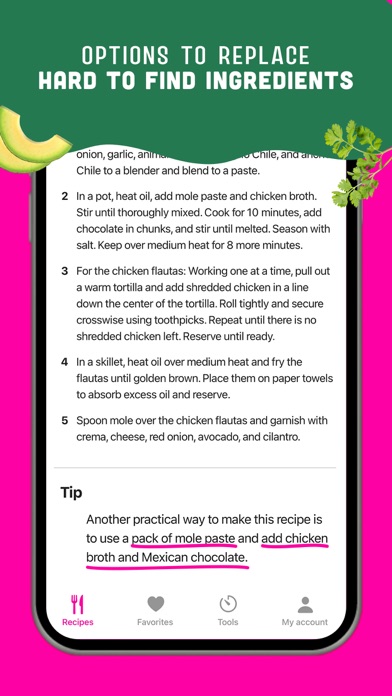Real Mexican Recipes Screenshot