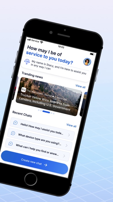 EzChatAI: Logistics AI Chatbot Screenshot
