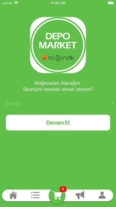 Beğendik Depo Market Gel Al Screenshot