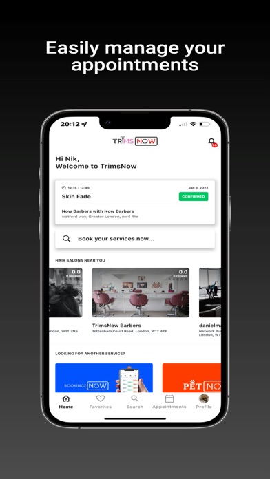 TrimsNow app screenshot