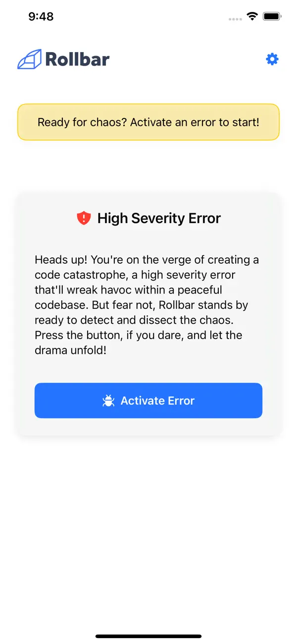 #3. Rollbar Error Simulator (iOS) Door: Rollbar, Inc.