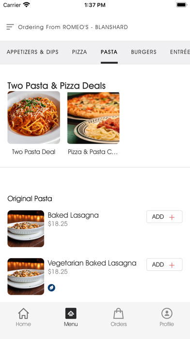 ROMEO'S RESTAURANT Screenshot