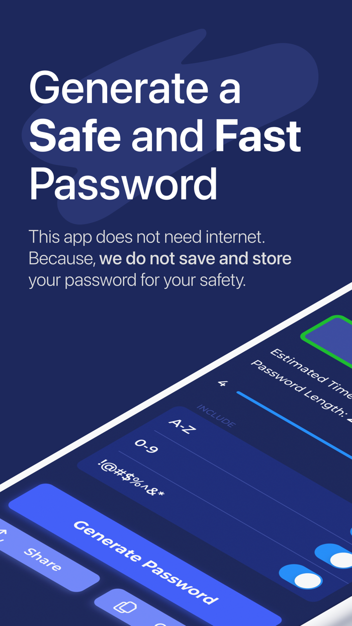 Generate Password Safe and Fast