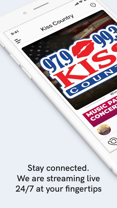 Kiss Country 97.9 and 99.3 Screenshot