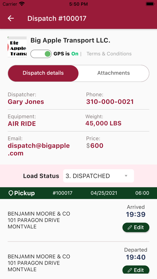 #1. Load Manager TMS (iOS) 由: Weber Systems Inc.