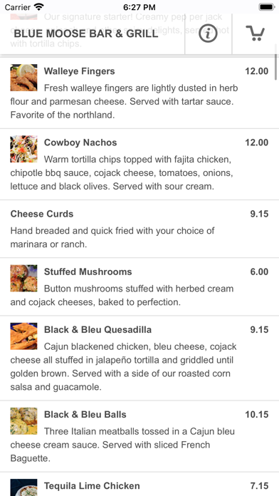 Blue Moose Bar & Grill Screenshot 2 - AppWisp.com Blue Moose Bar & Grill Screenshot 2 - AppWisp.com