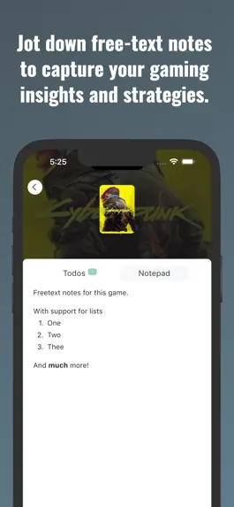 Game screenshot Compadre - Game Notes & Todos hack