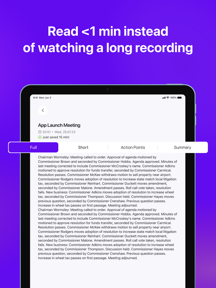 Transcribe video. Summarizer