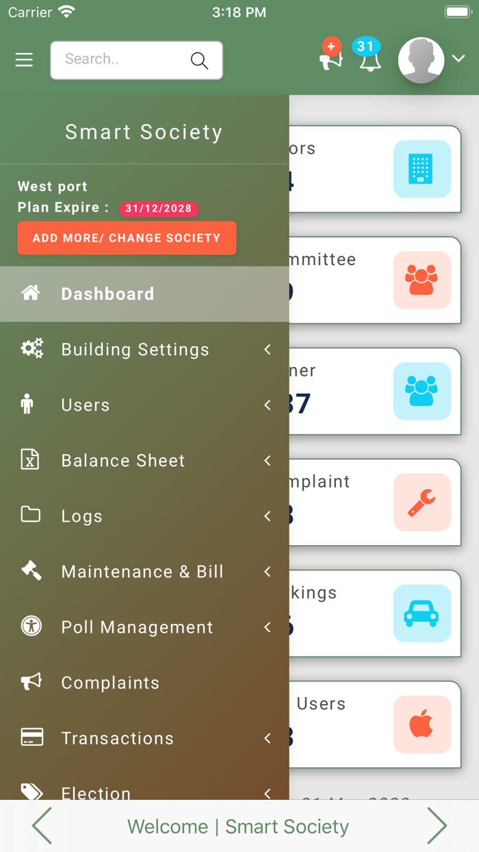 Admin Smart Society