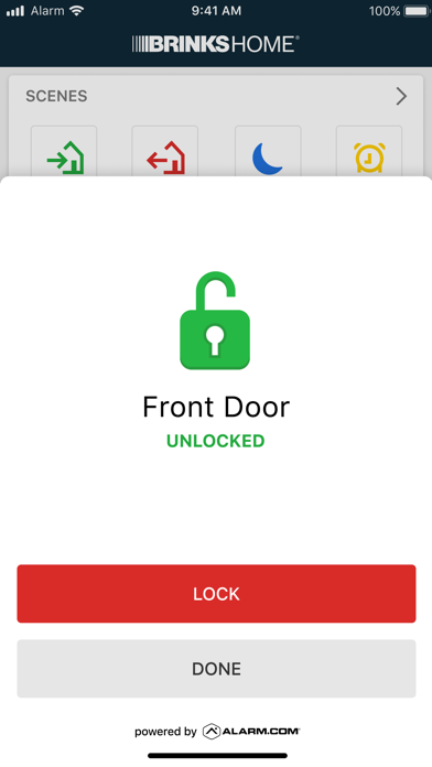 Brinks Home Security Screenshot