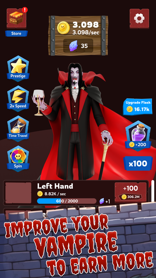 #5. Idle Dracula (iOS) By: APPWILL COMPANY LTD