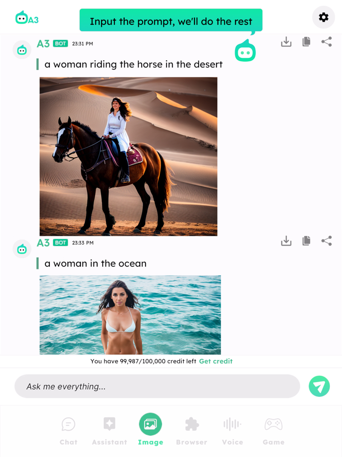 A3 AI Open Chatbot Assistant