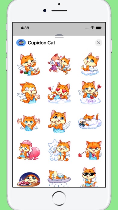 Screenshot 1 of Cupidon Cat Stickers App