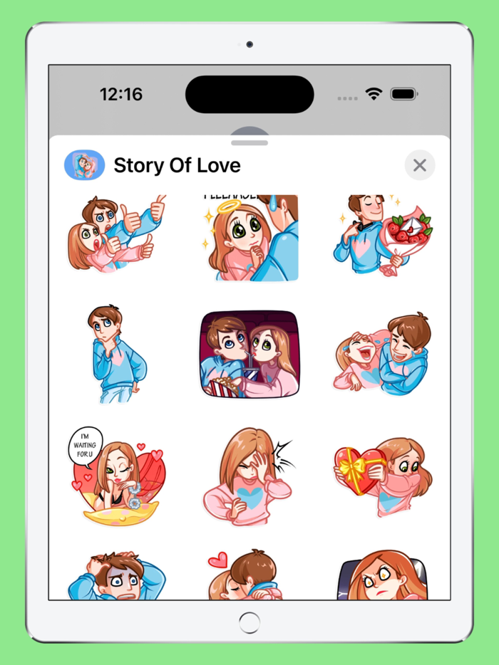 Story Of Love Stickers