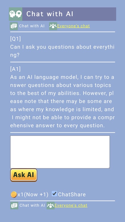 Multilingual AI chat