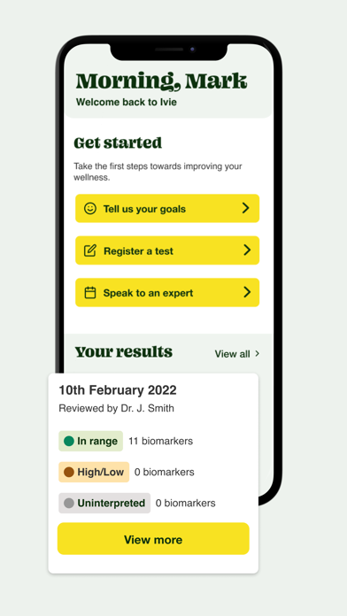 Ivie Wellness Screenshot