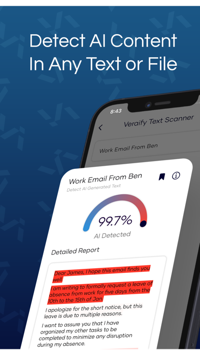 Veraify: AI Detector & Scanner Screenshot