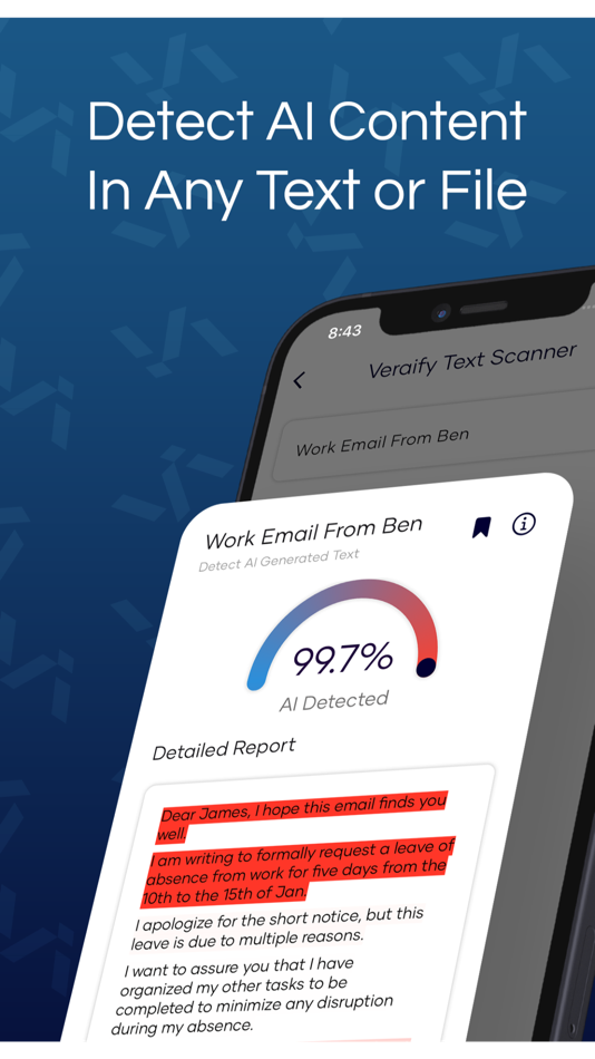#2. Veraify: AI Detector & Scanner (iOS) 由: SK LABS LIMITED
