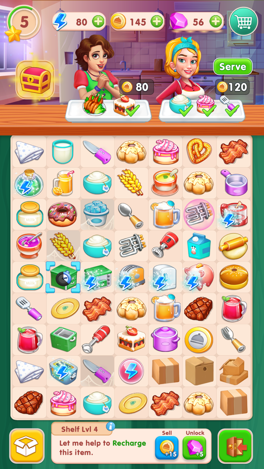 #4. Merge Kitchen Fun Puzzle Games (iOS) 作者: Spartans Global Pvt Ltd