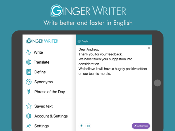 Ginger Writer