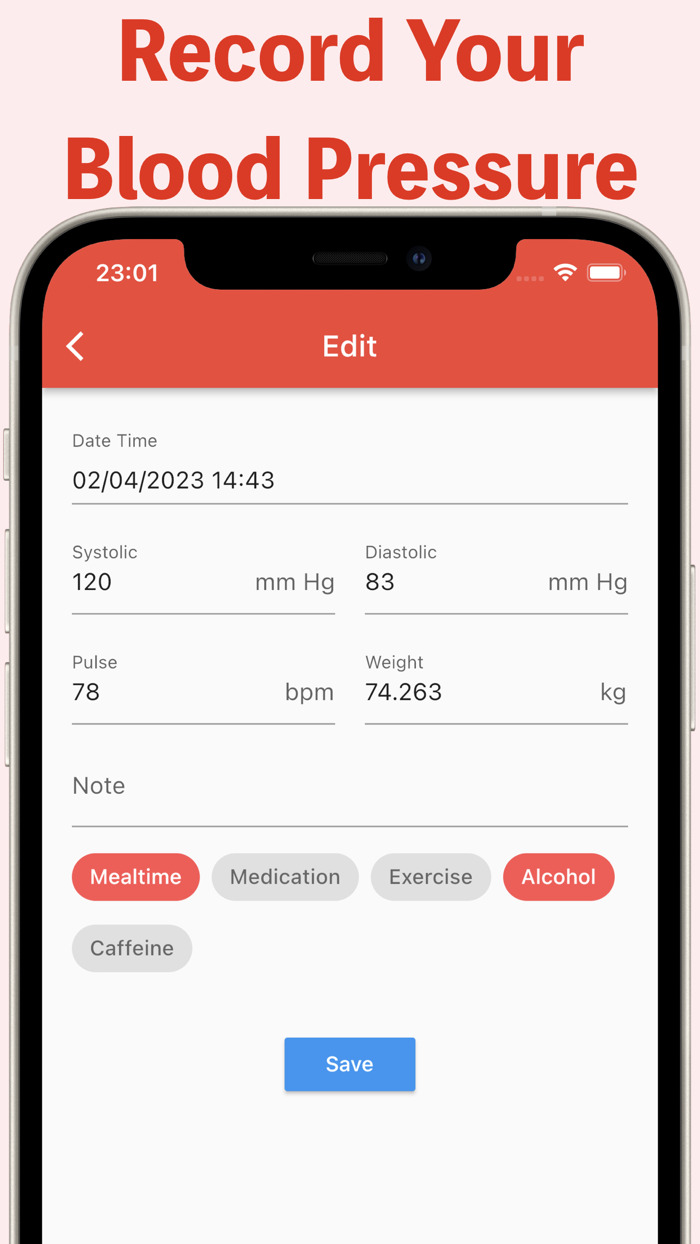 Blood Pressure Tracker - App