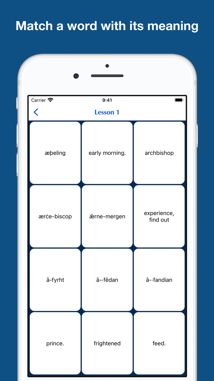 Old English Glossary