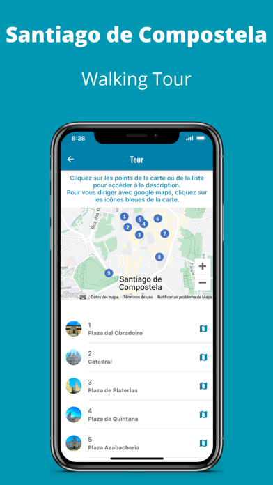 Screenshot #1 pour Walking Tour Santiago Compost