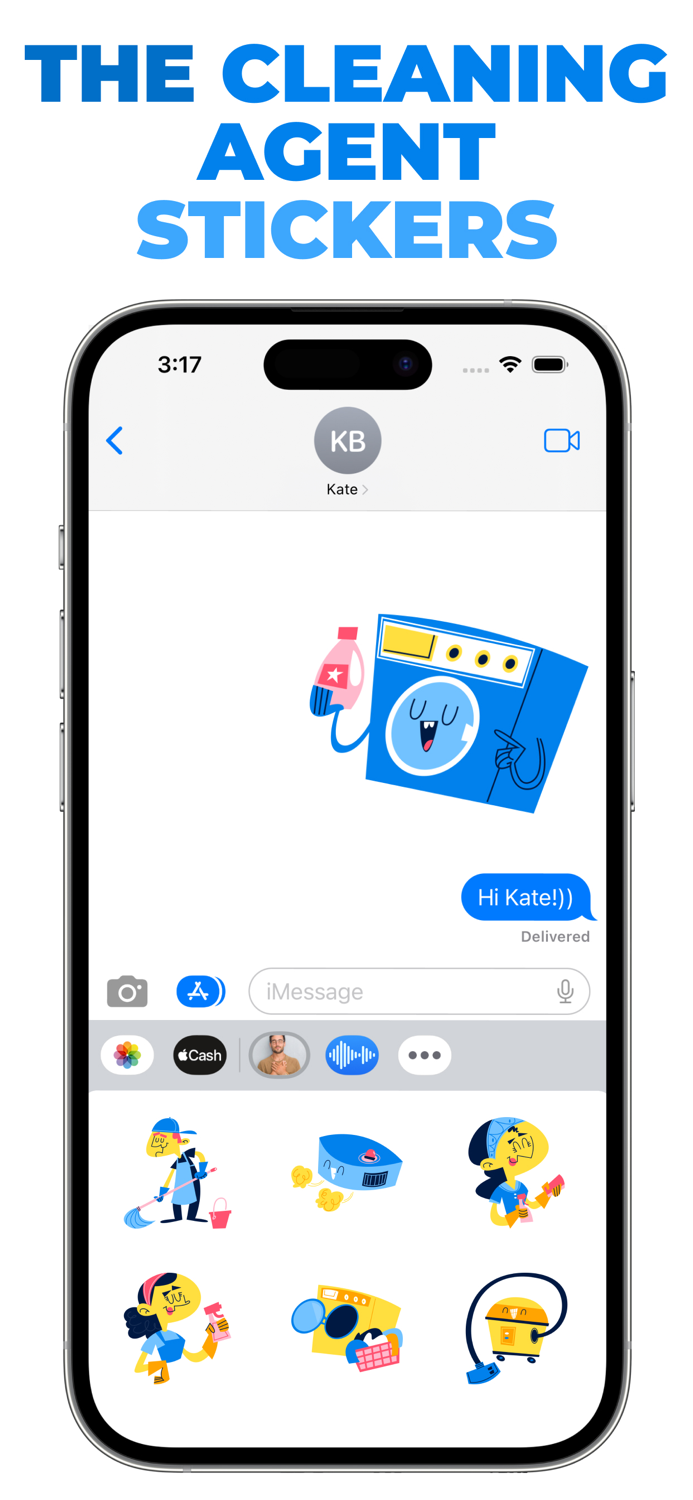 The Cleaning Agent stickers