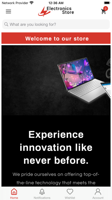 Snuggie Electronics Store Screenshot