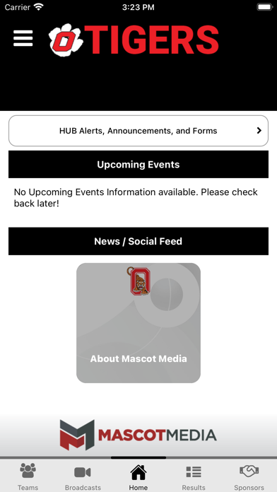 Ozark Tigers Athletics Screenshot