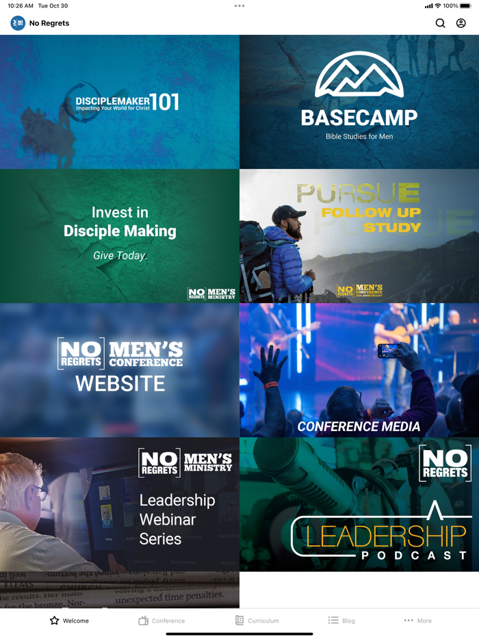 No Regrets Mens Ministries