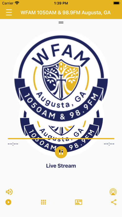 WFAM AM1050 & FM98.9 Radio Screenshot