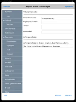 Express Invoice Basis screenshot 8